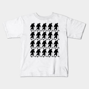 Bigfoot Silhouette Kids T-Shirt